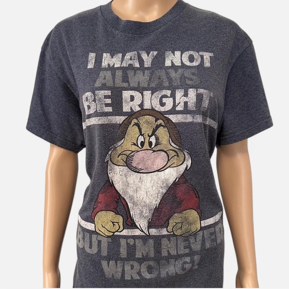 Disney Grumpy Dwarf Graphic Tee Men’s Medium